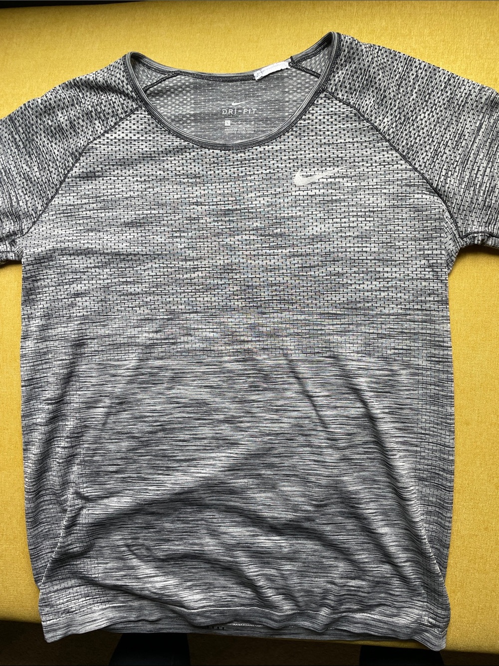 Nike Ladies Grey Heather Dri-FIT Short Sleeve Tee